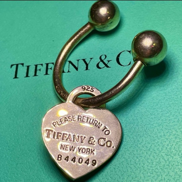 Tiffany Co. keychain silver 925. Please Return To Tiffany - Picture 2 of 5